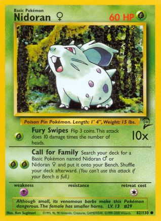 Nidoran F 082 - Common
