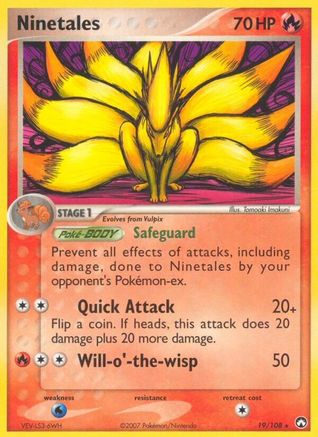 Ninetales/108 - Reverse Holofoil - Rare