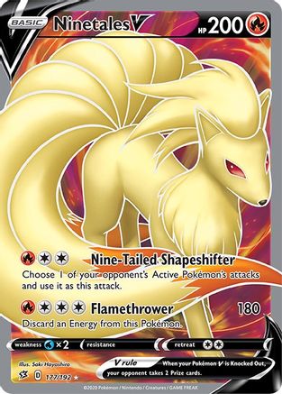 Ninetales V (Full Art) 177/192 - Holofoil - Ultra Rare
