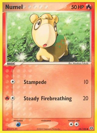 Numel 058/106 - Reverse Holofoil - Common