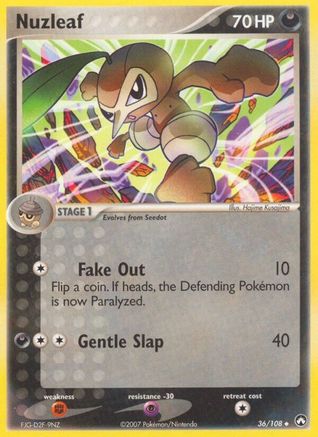 Nuzleaf/108 - Reverse Holofoil - Uncommon