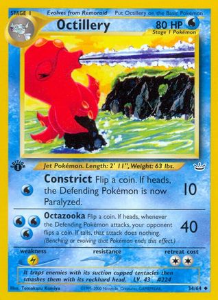 Octillery 034 - 1st Edition - Uncommon
