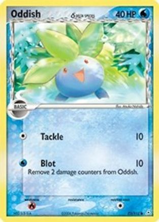 Oddish (Delta Species) 073 - Reverse Holofoil - Common