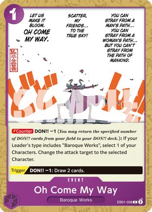 Oh Come My Way (Reprint) (EB01-038) - Common