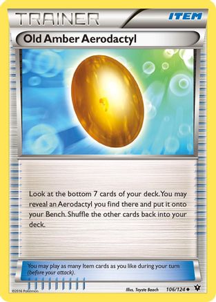 Old Amber Aerodactyl/124 - Uncommon