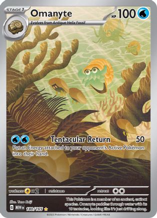 Omanyte 180/165 - Holofoil - Illustration Rare