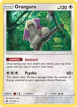 Oranguru - 113/149 (SM Base Set)/149 - Rare