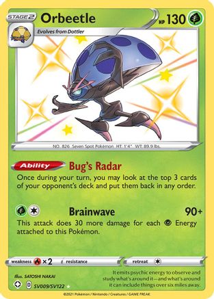 Orbeetle SV009 - Holofoil - Shiny Holo Rare