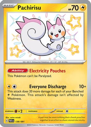 Pachirisu 138 - Holofoil - Shiny Rare