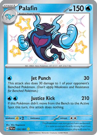 Palafin 124/091 - Holofoil - Shiny Rare