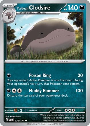 Paldean Clodsire 128/197 - Uncommon