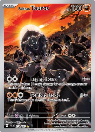 Paldean Tauros 218/193 - Holofoil - Illustration Rare