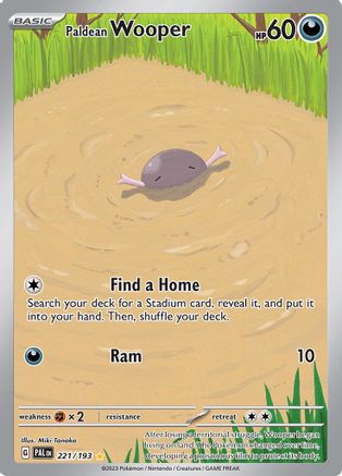 Paldean Wooper 221/193 - Holofoil - Illustration Rare