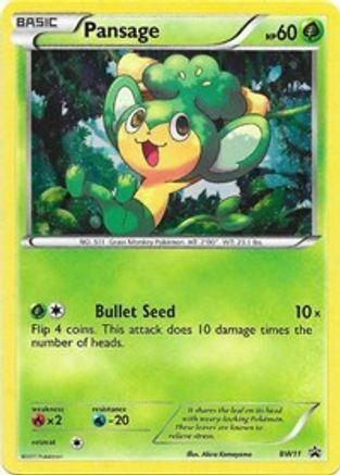 Pansage - BW11 - Holofoil - Promo