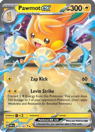 Pawmot ex 073 - Holofoil - Double Rare