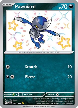 Pawniard 185  - Holofoil - Shiny Rare