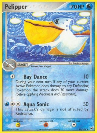 Pelipper - Reverse Holofoil - Rare