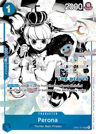 Perona (Championship 2024 Top Player Pack Vol. 2) (OP01-077) - Uncommon