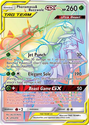 Pheromosa & Buzzwole GX (Secret) - Holofoil - Secret Rare