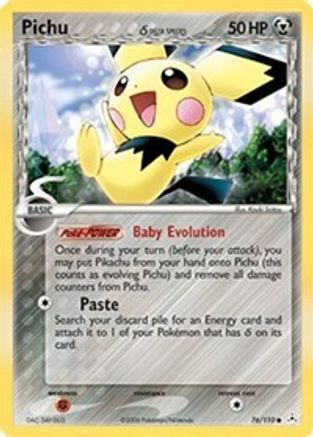 Pichu (Delta Species) 076 - Reverse Holofoil - Common