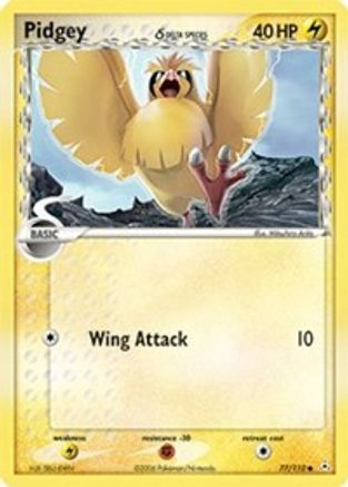 Pidgey (Delta Species) 077 - Reverse Holofoil - Common