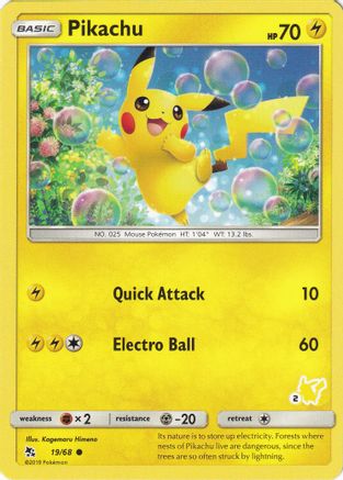 Pikachu - 19/68 (#2 Pikachu Stamped)/068 - Promo