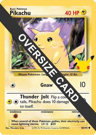 Pikachu - 58/102 (25th Anniversary)/102 - Promo
