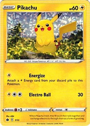 Pikachu 007/15 - Holofoil - Promo