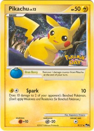 Pikachu (Pokemon Day Stamped) - Common