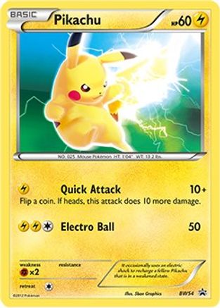 Pikachu - BW54 - Rare