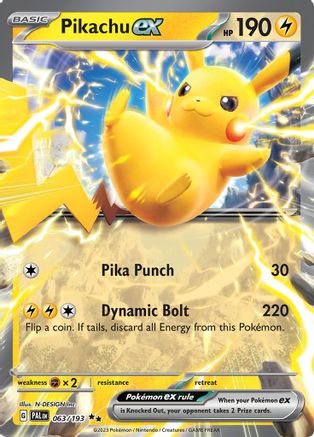Pikachu ex 063 - Holofoil - Double Rare