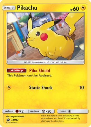 Pikachu SM157 - Holofoil - Promo