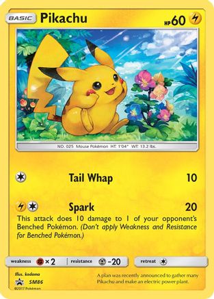 Pikachu SM86 - Holofoil - Promo