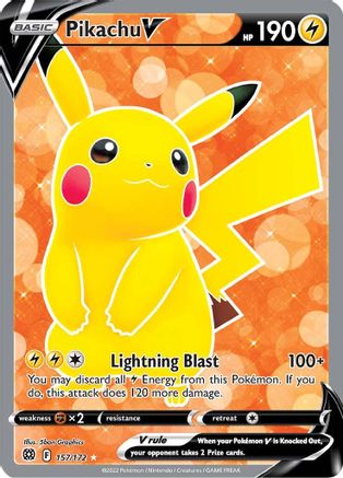 Pikachu V (Full Art) 157 - Holofoil - Ultra Rare
