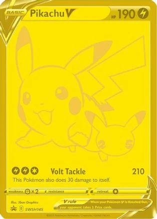 Pikachu V SWSH145 - Holofoil - Promo