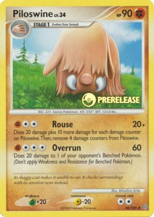 Piloswine - 46/100 (Prerelease)/100 - Promo