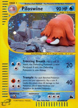 Piloswine (H22) - Holofoil - Holo Rare