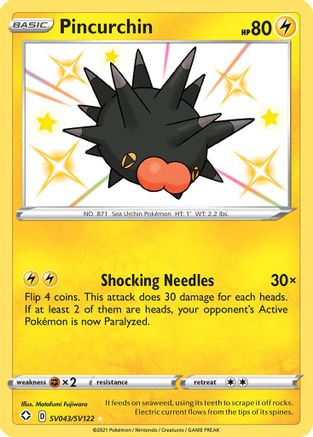 Pincurchin SV043 - Holofoil - Shiny Holo Rare