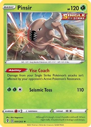 Pinsir 001 - Rare