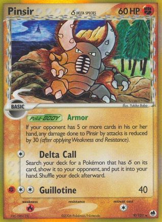 Pinsir (Delta Species)/101 - Reverse Holofoil - Holo Rare