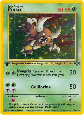 Pinsir (9) (9) 009 - 1st Edition Holofoil - Holo Rare