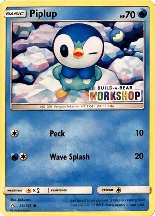 Piplup (Build-A-Bear Workshop Exclusive) 032/156 - Promo