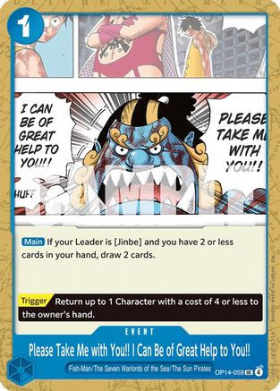 Please Take Me with You!! I Can Be of Great Help to You!! (OP14-059) - Uncommon