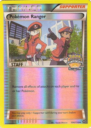 Pokemon Ranger - 104/114 (Regional Championships) [Staff]/114  - Reverse Holofoil - Promo