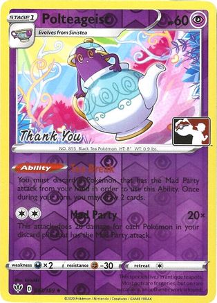 Polteageist - 83/189 (Pokemon League) [Thank You]/189  - Reverse Holofoil - Promo