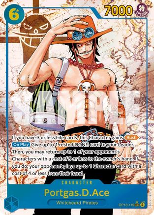 Portgas.D.Ace (119) (Parallel) (OP13-119) - Secret Rare