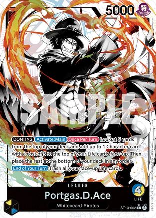 Portgas.D.Ace (002) (Parallel) (ST13-002) - Leader
