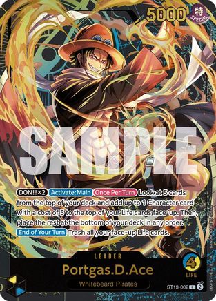 Portgas.D.Ace (Premium Card Collection -Leader Collection-) (ST13-002) - Leader