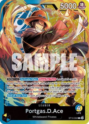 Portgas.D.Ace (002) (ST13-002) - Leader