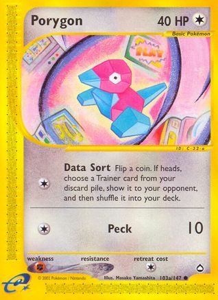 Porygon (103a) (103a) 103a - Common